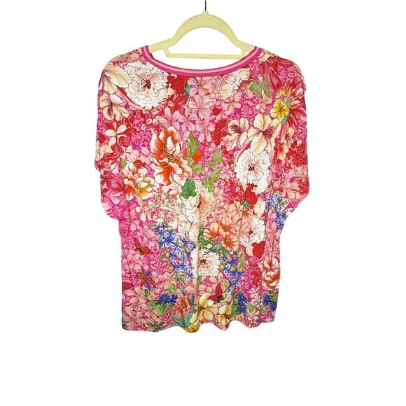 Johnny Was Frame Relaxed Dolman Sleeve Tee Women's Size XL - Picture 2 of 4